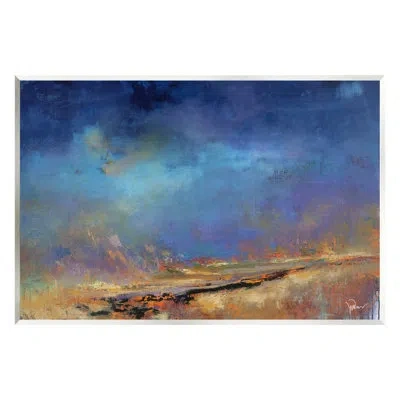 Stupell Industries Lost Land Abstract Landscape Floater Canvas Wall Art By Patrick Dennis In Wood