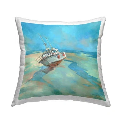 Stupell Industries Low Tide Beach Shoreline Printed Throw Pillow Design By Graham Reynolds