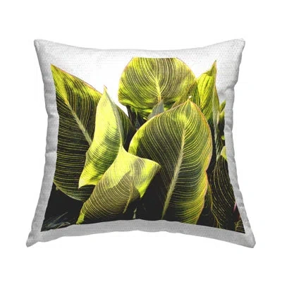 Stupell Industries Lush Green Leaves Outdoor Printed Pillow By Emily Navas