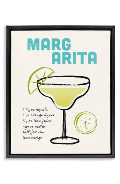 Stupell Industries Margarita Drink Recipe Framed Canvas Wall Art In Multi