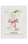 Stupell Industries Martini Bow Framed Canvas Wall Art In Pink