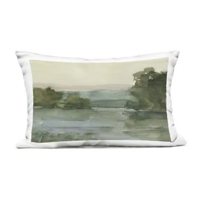 Stupell Industries Mauve Mountain View Outdoor Printed Pillow, Design By Ethan Harper