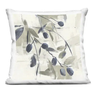 Stupell Industries Mediterranean Botanicals Decorative Printed Throw Pillow Design By Mona Grace In Gray