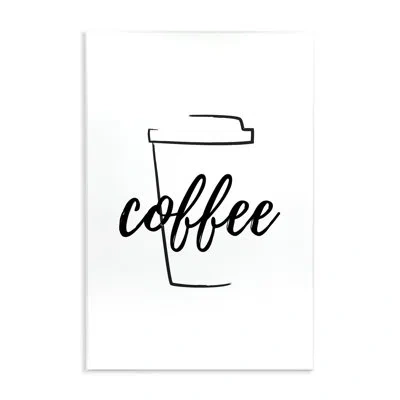 Stupell Industries Minimal Coffee Cup Wall Plaque Art By Martina Pavlova In White