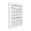 Stupell Industries Minimal Laundry Guide Canvas Art In White