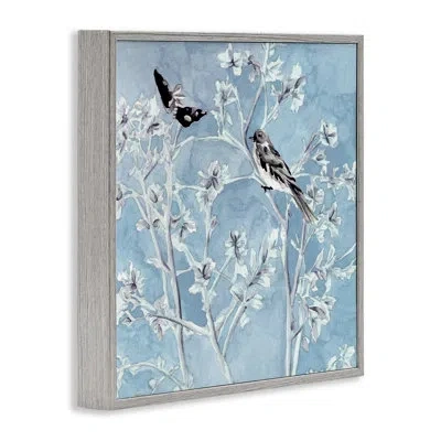 Stupell Industries Minted Serenity Bird Pair Giclee Art, Design By Melissa Wang In Farmhouse Gray Framed Giclee