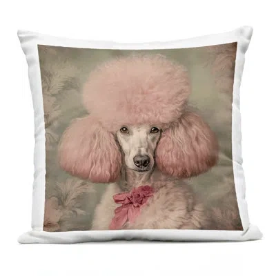 Stupell Industries Miss Baroness Blush Outdoor Printed Pillow, Design By Tina Lecour, 18 X 7 X 18 In Pink