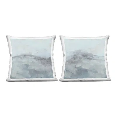 Stupell Industries Misty Horizon View 2 Piece Decorative Printed Throw Pillow Set Design By June Erica Vess In Gray