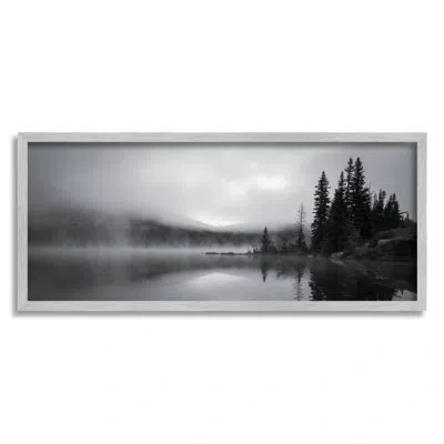 Stupell Industries Misty Lake Photography By Daniel Sproul In Farmhouse Gray Framed Giclee