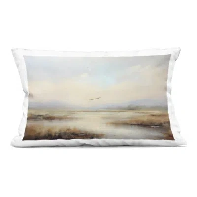 Stupell Industries Misty Wetlands Landscape Decorative Printed Throw Pillow Design By Lsr Creative Studio In Gray