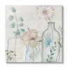Stupell Industries Mixed Rustic Wildflower Vases Canvas Art In Sand