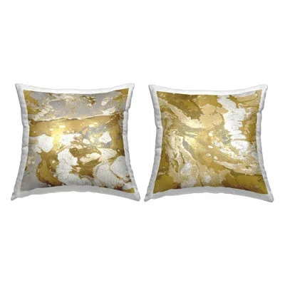 Stupell Industries Modern Glam Marbled Pattern 2 Pc Printed Throw Pillow Set By Danielle Carson