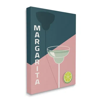 Stupell Industries Modern Margarita Blocked Citrus Contemporary Cocktail - Graphic Art In Wrapped Canvas