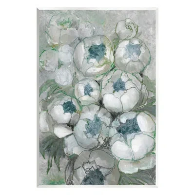Stupell Industries Modern White Spring Peony Buds Floater Canvas Wall Art By Blursbyai In Wood