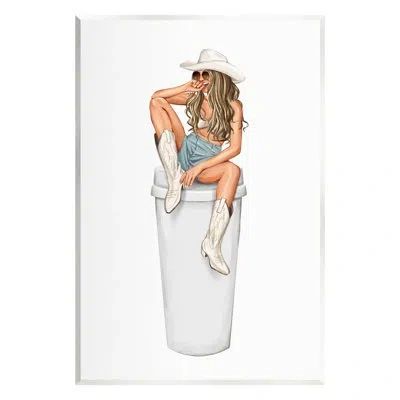 Stupell Industries Morning Coffee Country Cowgirl By Ziwei Li - Graphic Art In Unframed