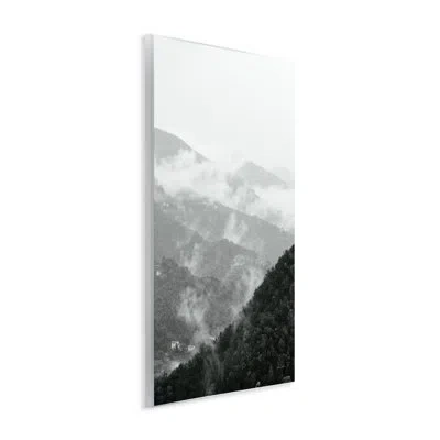 Stupell Industries Morning Mist Hillside Wall Plaque, Design By Deborah Revell In Black