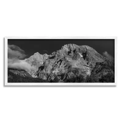 Stupell Industries Mountain Fog Photography In Black