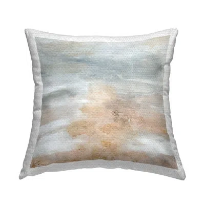 Stupell Industries Muted Brushed Grey Outdoor Printed Pillow By Patricia Pinto In Gray