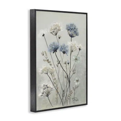 Stupell Industries Muted Dandelions Framed Giclee Art, Design By Patricia Pinto In Midnight Black Framed Giclee