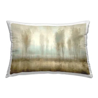 Stupell Industries Muted Forest View Design By Lsr Design Studio Throw Pillow In Beige