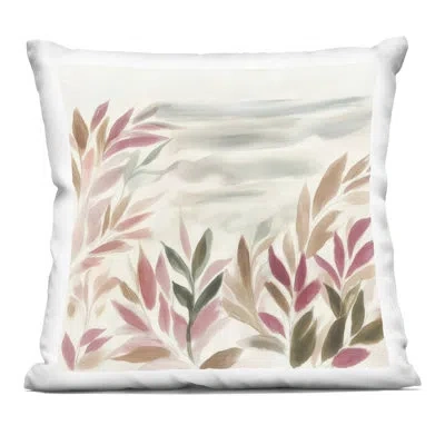 Stupell Industries Muted Windblown Leaves Decorative Printed Throw Pillow Design By Mona Grace In Tan