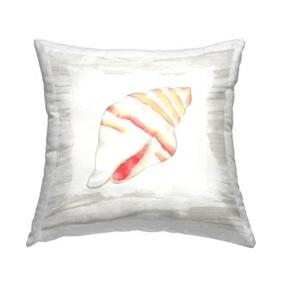 Stupell Industries Nautical Conch Shell Printed Throw Pillow Design By Anne Bailey