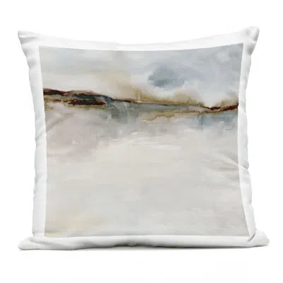 Stupell Industries Neutral & Soft Abstract Palette Outdoor Printed Pillow, Design By Jacob Q In Beige
