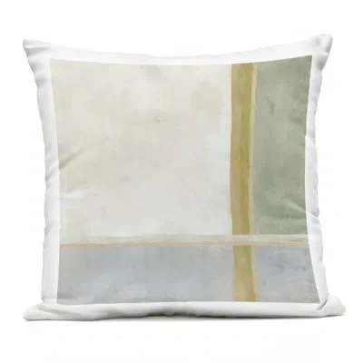 Stupell Industries Neutral Linear Boxes Outdoor Printed Pillow Design By J:l Design In Beige