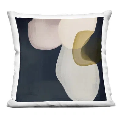 Stupell Industries Neutral Rounded Forms Decorative Printed Throw Pillow, Design By Irena Orlov In Black