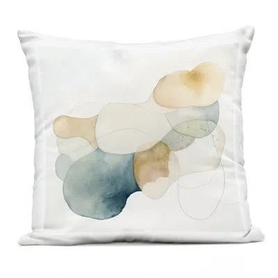 Stupell Industries Neutral Rounded Forms Outdoor Printed Pillow, Design By Irena Orlov