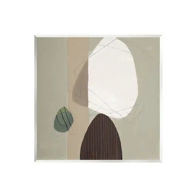 Stupell Industries Neutral Tone Soft Shapes By Patricia Pinto In Tan