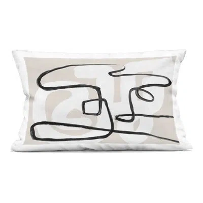 Stupell Industries Neutral Twists And Turns Decorative Printed Throw Pillow, Design By Lanie Loreth In Beige Neutral Twists And Turns 2