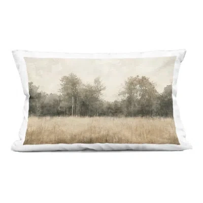 Stupell Industries Neutral Watercolor Woodland Decorative Printed Throw Pillow Design By Mona Grace In Beige