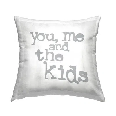 Stupell Industries No Decorative Addition Throw Pillow In White