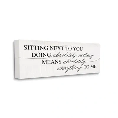 Stupell Industries Nothing Means Everything Phrase Romantic Couple By Daphne Polselli - Graphic Art Print In Wrapped Canvas
