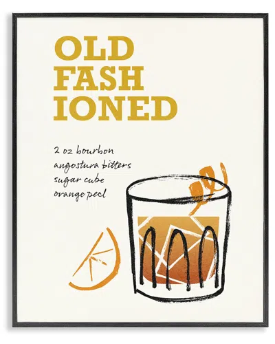 Stupell Industries Old Fashioned Recipe Framed Giclee Art In Multi