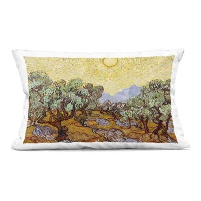 Stupell Industries Olive Trees Van Gogh Decorative Printed Throw Pillow, Design By Vincent Van Gogh, 14 X 7 X 20 In Yellow