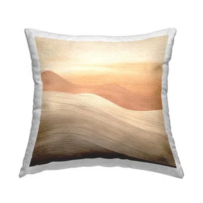 Stupell Industries Ombre Desert Dunes Outdoor Printed Pillow By Irena Orlov In Tan