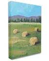 Stupell Industries Open Country Farmland Landscape Yellow Hay Bails Stretched Canvas Wall Art By Allayn Stev In Green
