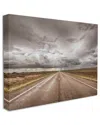Stupell Industries Open Road Under Stormy Sky Western Landscape Stretched Canvas Wall Art By Nathan Larson In Multicolor
