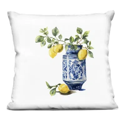 Stupell Industries Ornate Lemon Treasures Decorative Printed Throw Pillow, Design By Svetlana Aleynikova, 18 X 7 X 18 In Yellow