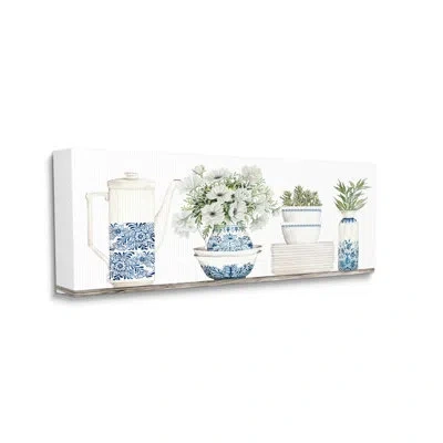 Stupell Industries Ornate Teapot Botanical Bouquets By Cindy Jacobs - Graphic Art In Wood