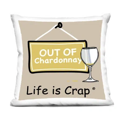 Stupell Industries Out Of Chardonnay Design By Lic Throw Pillow In Tan
