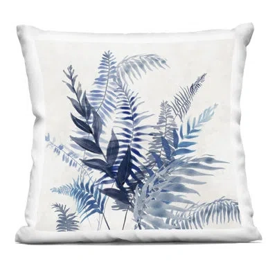 Stupell Industries Overlapping Blue Fronds Decorative Printed Throw Pillow, Design By Jacob Q