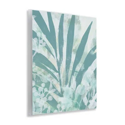 Stupell Industries Palm Frond Splatter Wall Plaque Art By June Erica Vess In Green