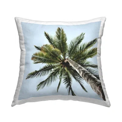 Stupell Industries Palm Tree Leaves View Printed Throw Pillow Design By Elephant Stock