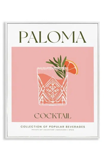 Stupell Industries Paloma Framed Art Print In Pink