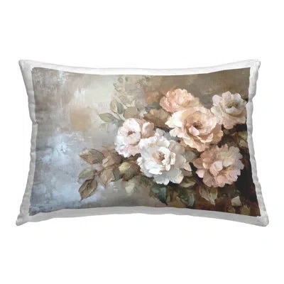 Stupell Industries Pastel Budding Blooms Design By Petal Prints Design Throw Pillow In Pink