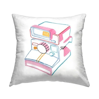 Stupell Industries Pastel Film Camera Decorative Printed Throw Pillow Design By Melissa Wang In Pink