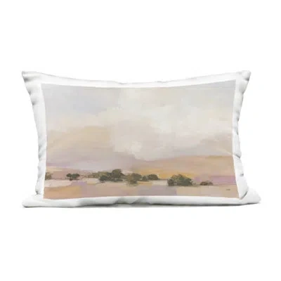 Stupell Industries Pastel Landscape Abstraction Outdoor Printed Pillow, Design By Julia Purinton In Beige